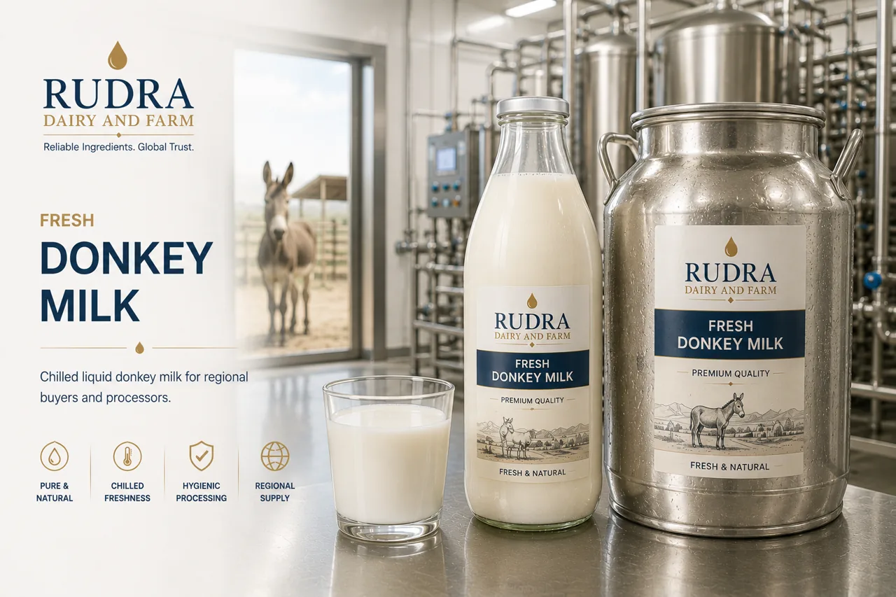 Close-up of donkey milk